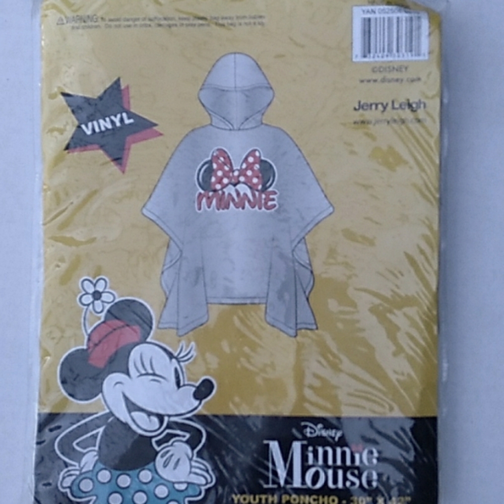 Minnie Mouse Rain Poncho Youth Size